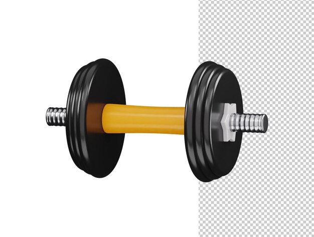 icono de mancuerna 3d rendering vector ilustración