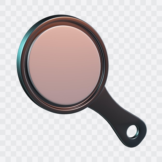 Icono de la mano del espejo 3D