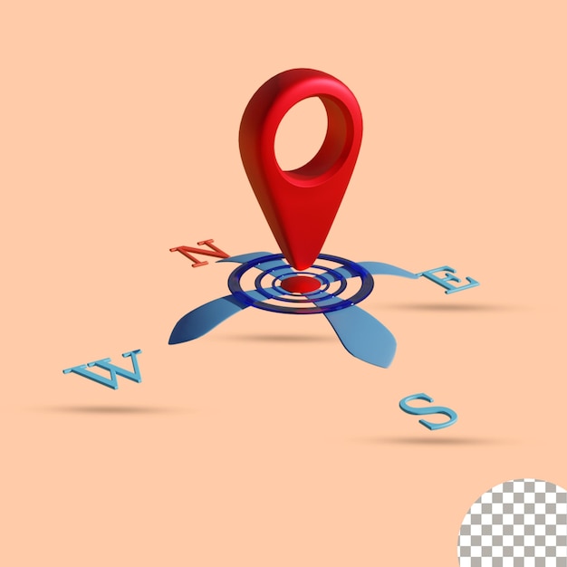 PSD icono de mapa 3d