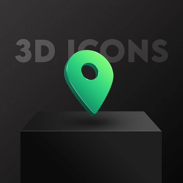 Icono de mapas 3D