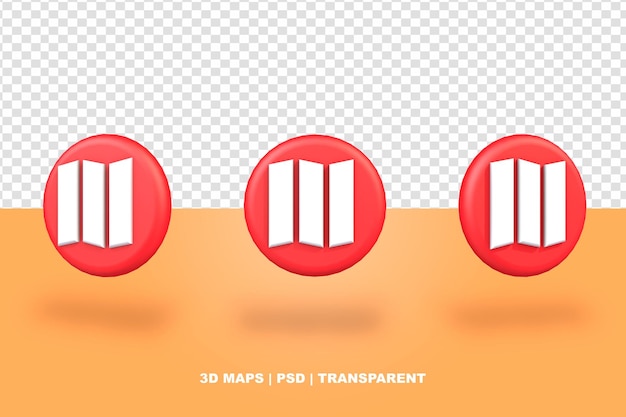 Icono de mapas transparente