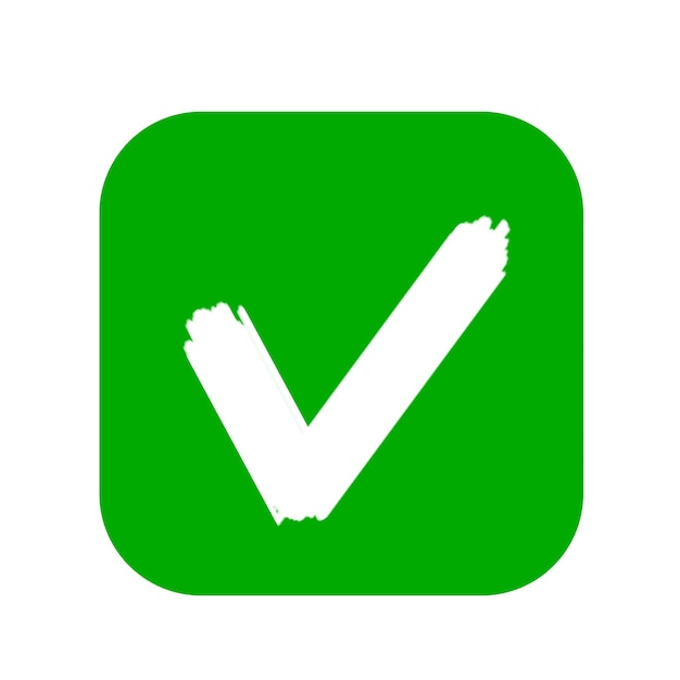 Ícono de marca de comprobación verde