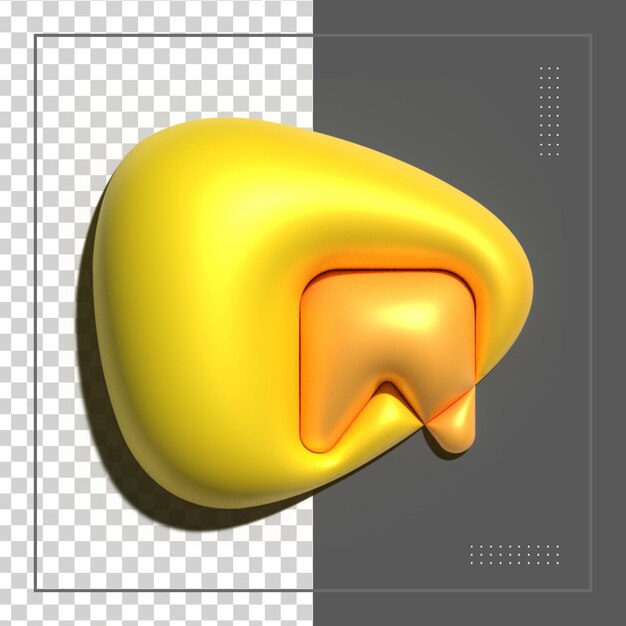 Icono de marcador con estrella. Representación 3d del símbolo dorado favorito