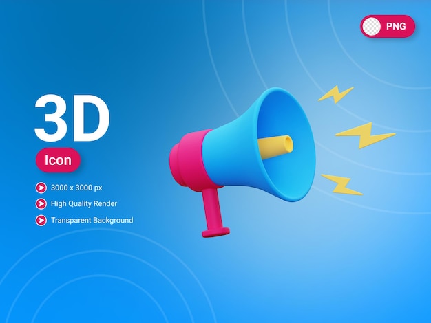 icono de marketing 3d