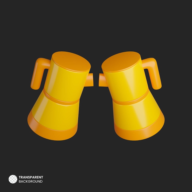 PSD icono de matraz de café caliente 3d aislado