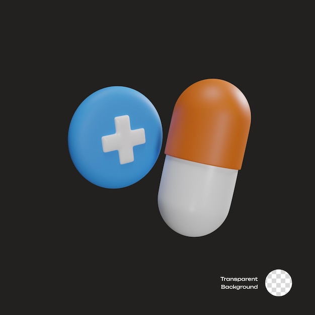 Icono médico en 3D