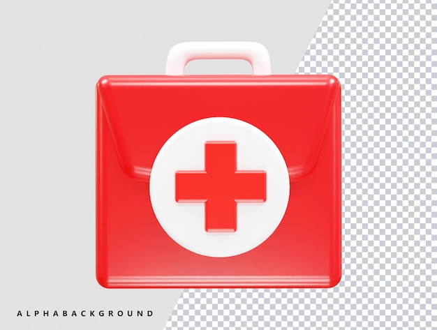 PSD icono médico representación 3d ilustración vectorial transparente