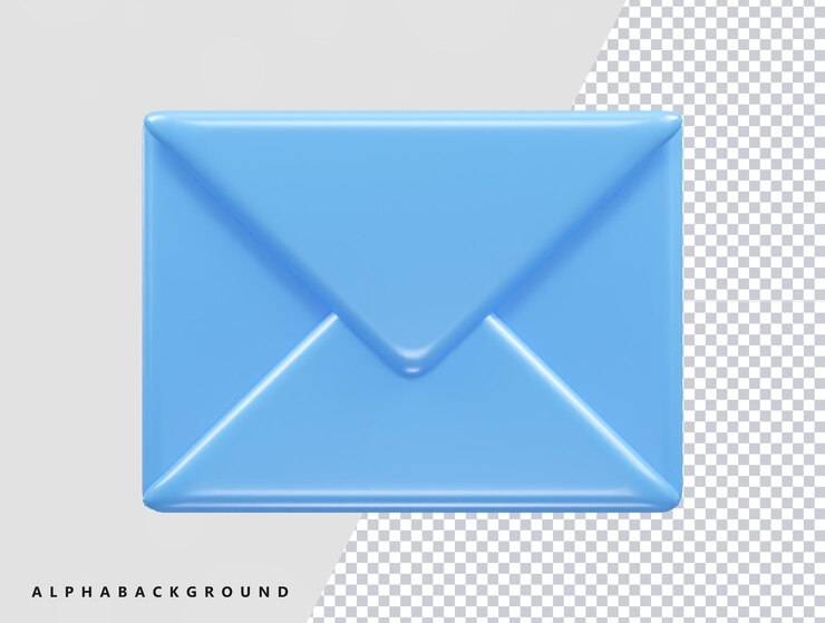 PSD icono de mensaje ilustración de vector de renderizado 3d