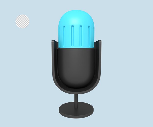 PSD icono del micrófono para el podcast