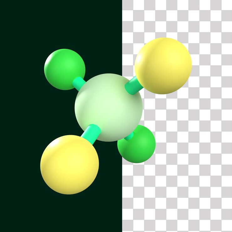 PSD icono de la molécula 3d