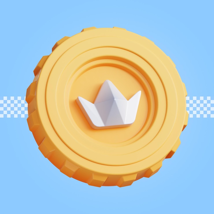 PSD icono de moneda de oro render 3d psd premium aislado