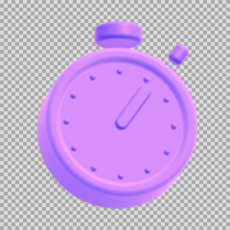 PSD icono monocromático dinámico del temporizador 3d