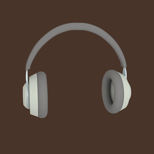 Icono de música en 3D con fondo transparente