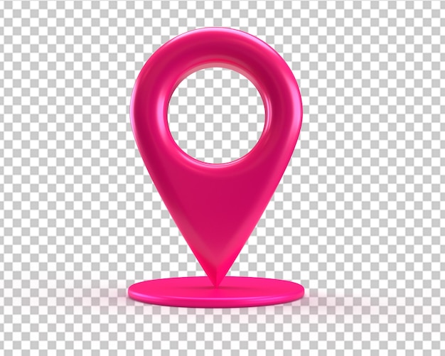 Icono de navegación 3d del pin del mapa de ubicación