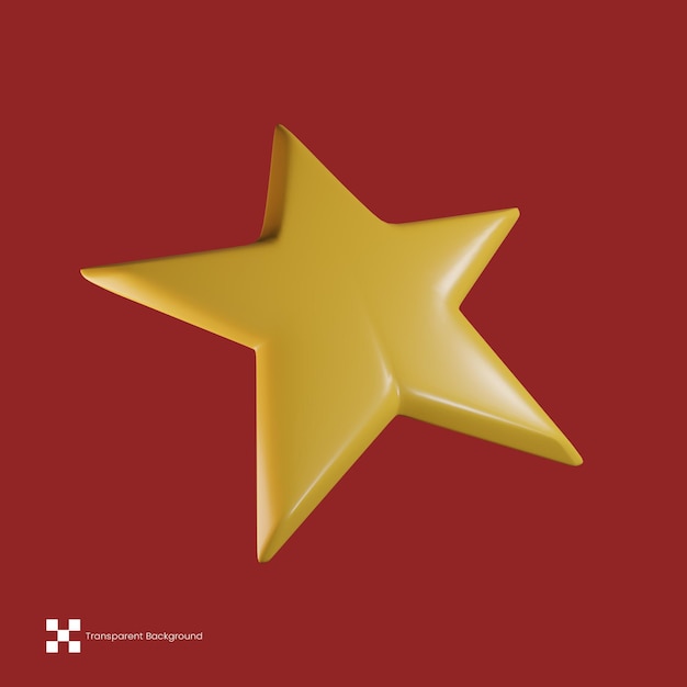 Icono de Navidad estrella 3D