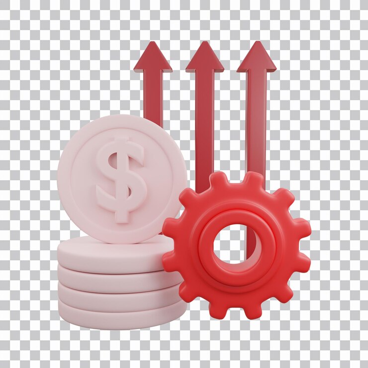 PSD icono de negocio de inversión 3d