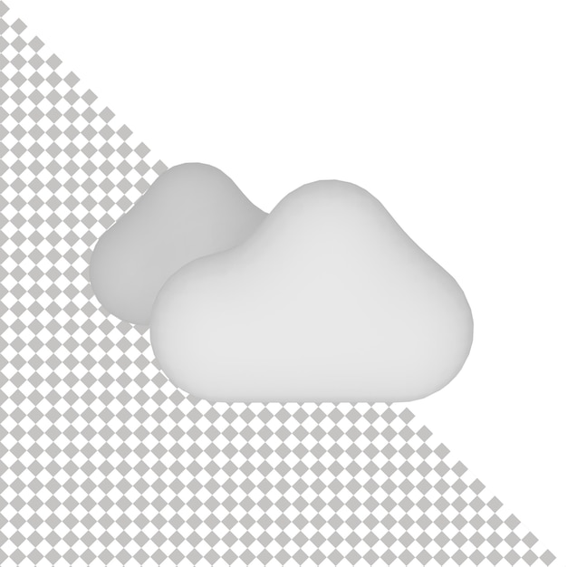 Icono de nubes 3d