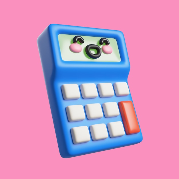 Icono de objeto 3d kawaii