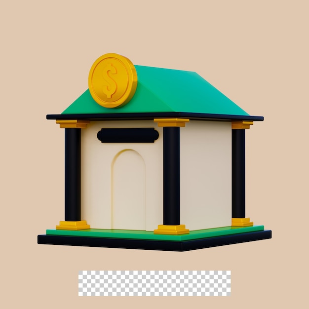 icono de oficina de impuestos 3d aislado