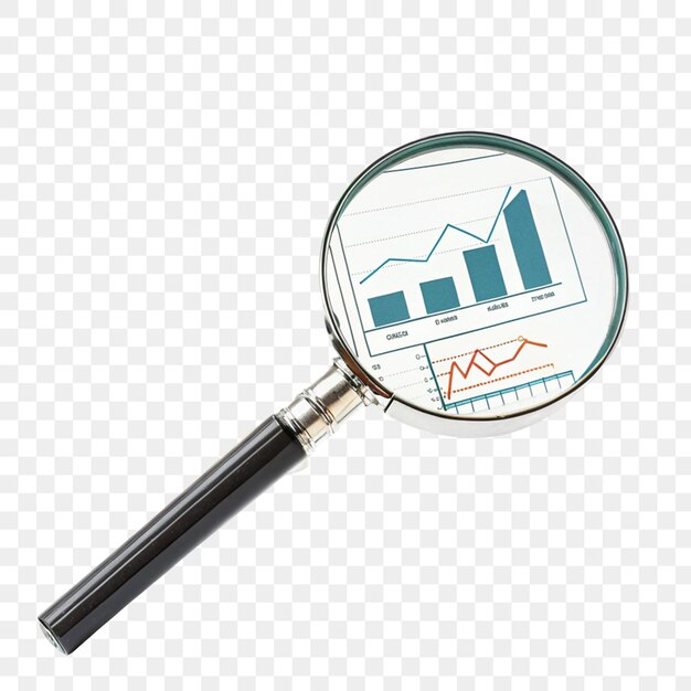 Icono de optimización de análisis de página web aislado en un fondo transparente