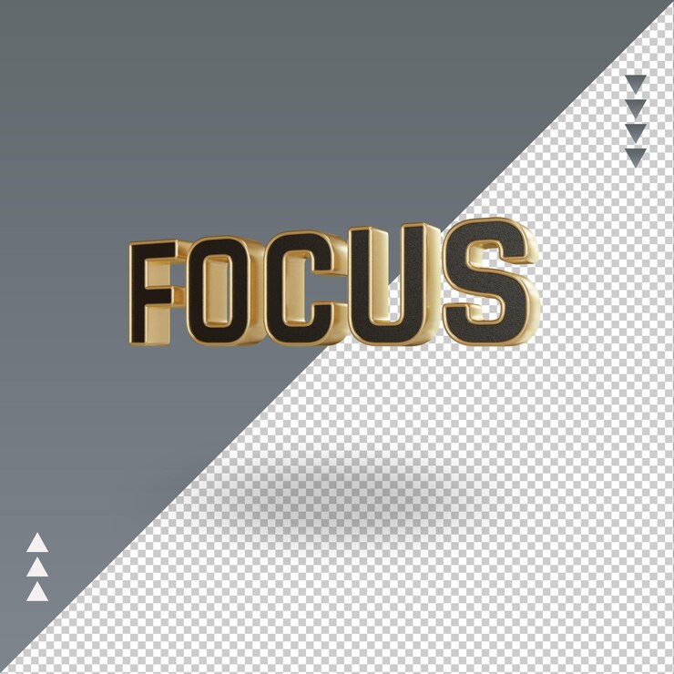 PSD icono de oro negro de enfoque 3d que representa la vista derecha