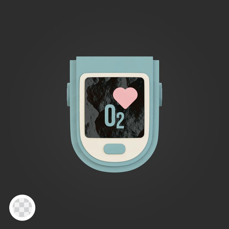 PSD icono del oxímetro de pulso 3d