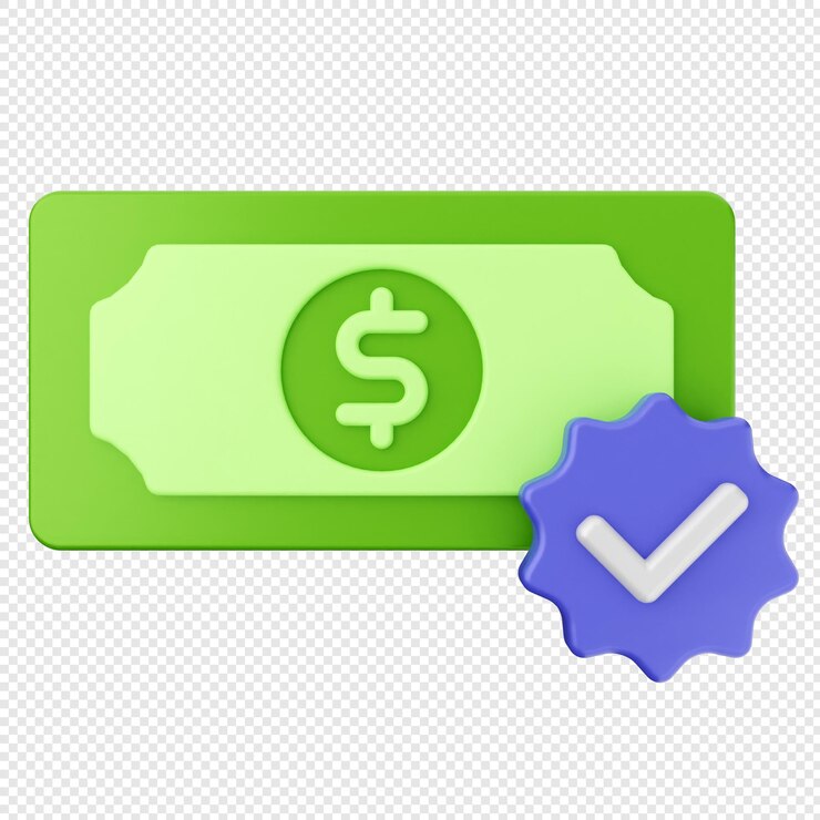 PSD icono de pago de dinero en 3d