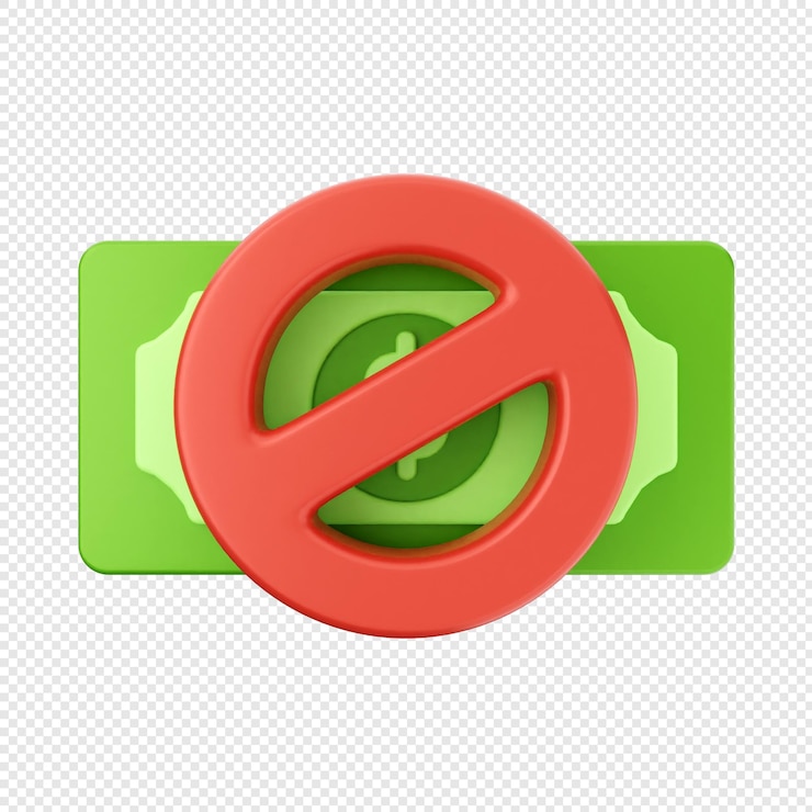 PSD icono de pago de dinero en 3d