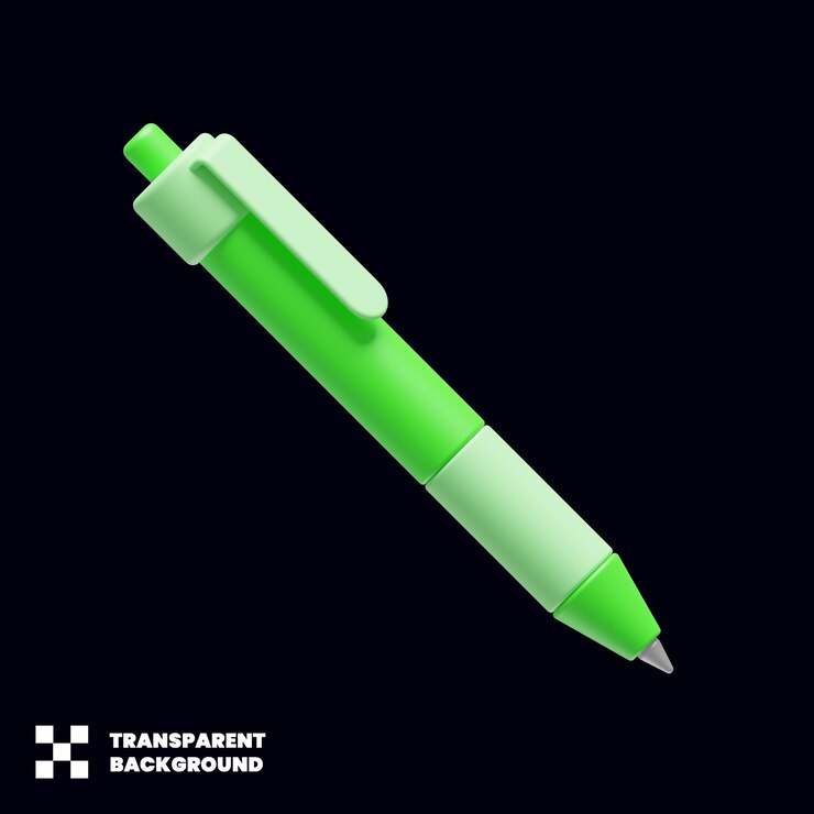 PSD icono de papelería de pluma en 3d render