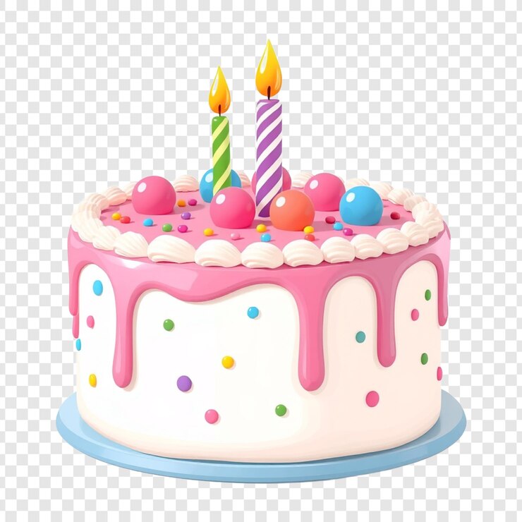PSD icono de pastel y vela ilustración aislada