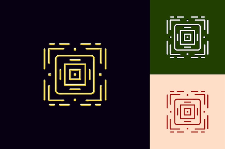 PSD ícono de pausa con dos pequeñas líneas de contorno y unas pocas líneas arou diseños de íconos minimalistas abstractos