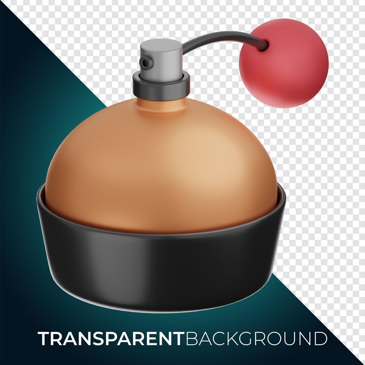PSD icono de perfume de cosmética y belleza premium representación 3d sobre fondo aislado png