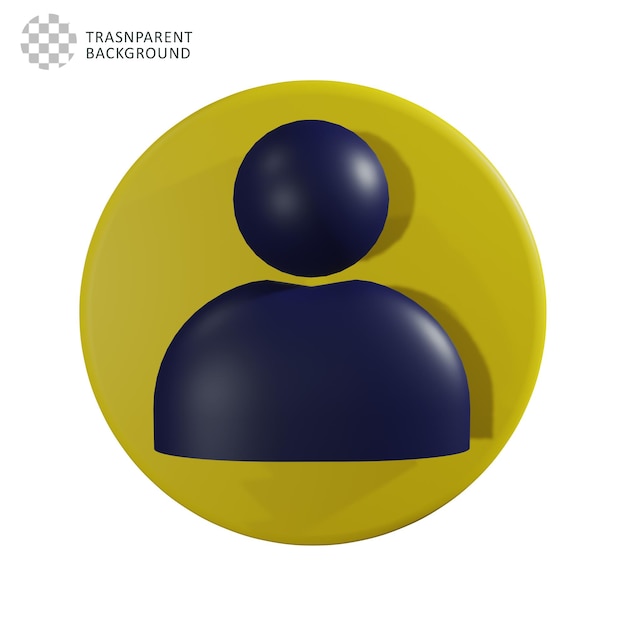 Icono de persona en 3D