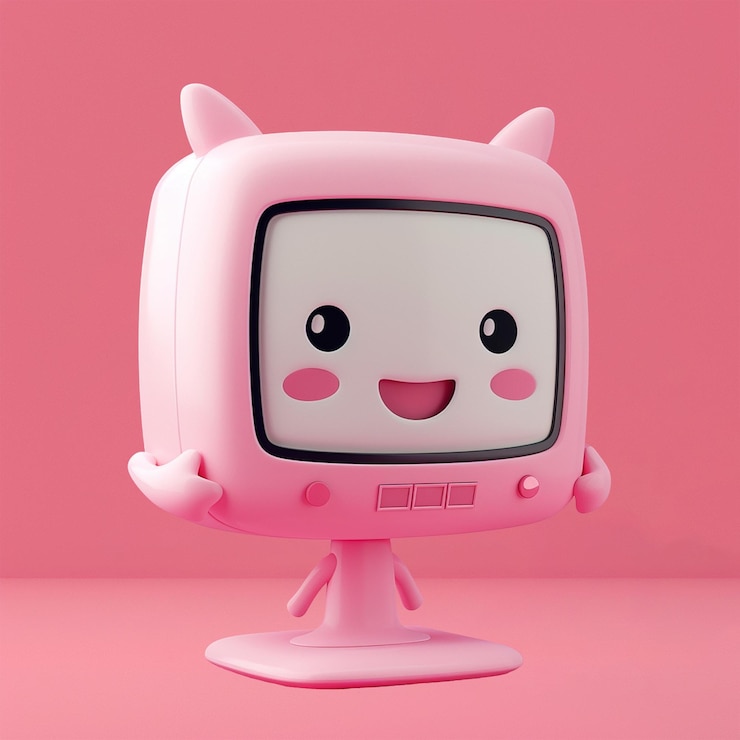 PSD icono de personaje 3d de una computadora pc de cuerpo completo con brazos y piernas respondiendo a las preguntas de los clientes