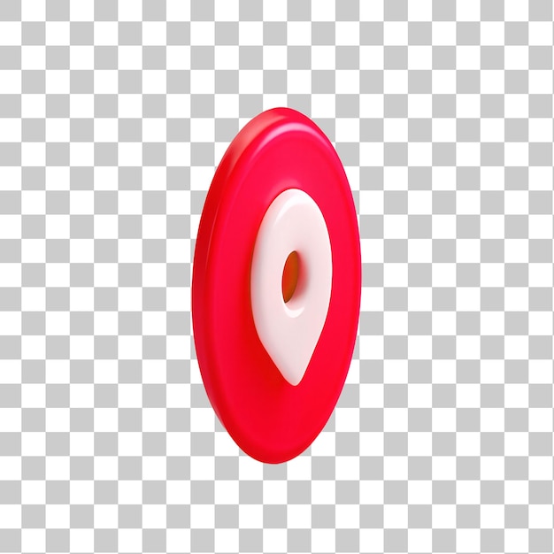 Icono de pin de ubicación 3D