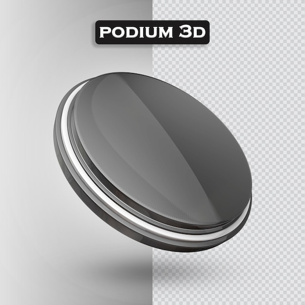 PSD icono de podio 3d render moderno