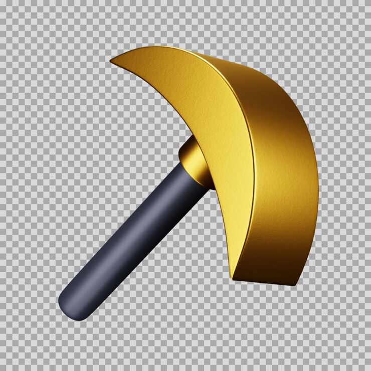 PSD icono de premium dinámico de hacha 3d