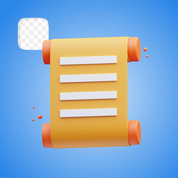 PSD icono de presentación de regreso a la escuela ilustración 3d