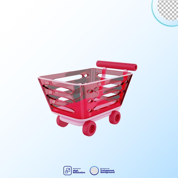 Icono de procesamiento 3D Ilustración de comercio electrónico