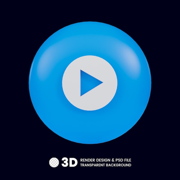 Icono de procesamiento 3D de Media Player