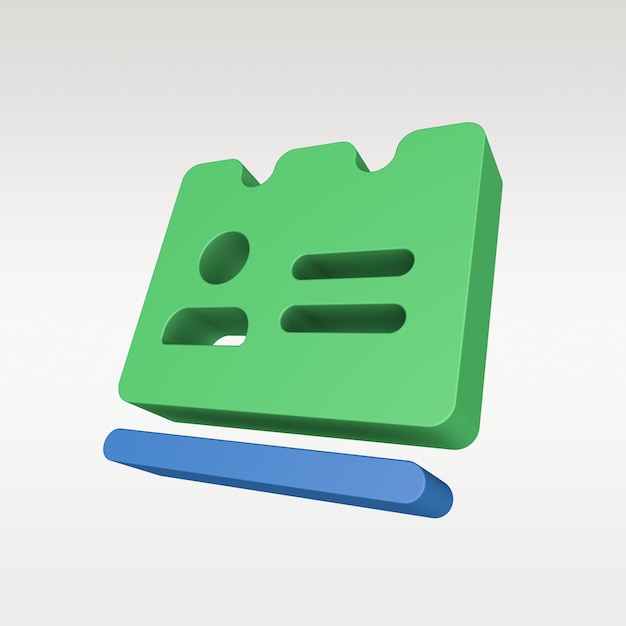 Icono de procesamiento 3d