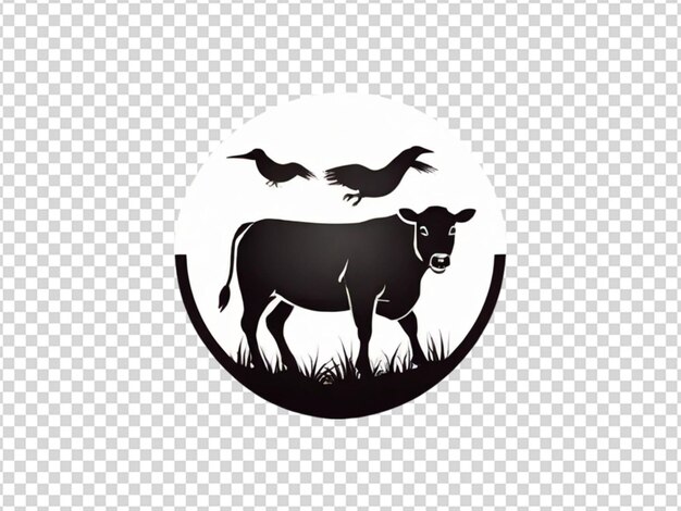 PSD icono de protección del ganado guardar animal de granja en fondo transparente