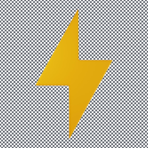 Icono PSD 3D en fondo aislado y transparente