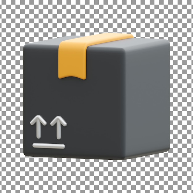Icono de PSD 3D del Viernes Negro en fondo aislado y transparente