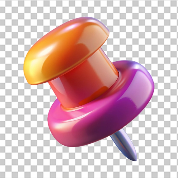 PSD icono de pulgar de plástico 3d brillante con texturas detalladas y colores vibrantes