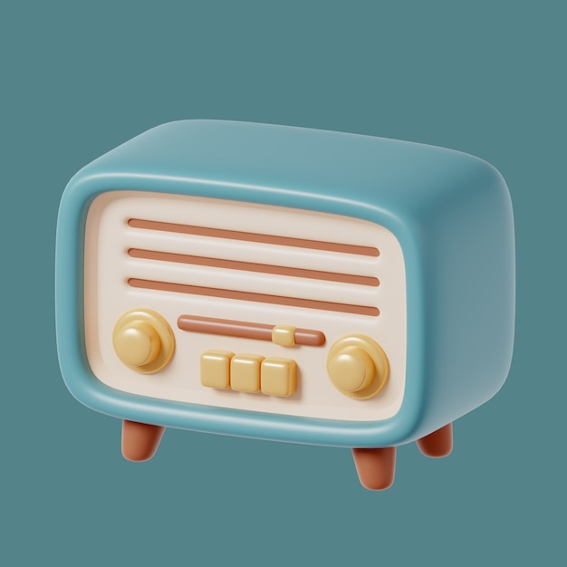 PSD icono de radio del museo histórico