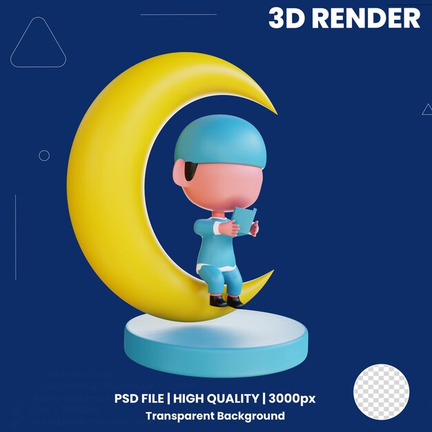 PSD icono de ramadán 3d