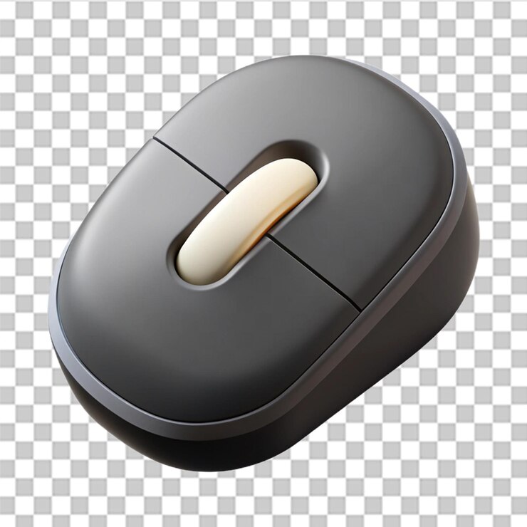PSD icono de ratón plano ilustración vectorial en un estilo simple con una sombra que cae