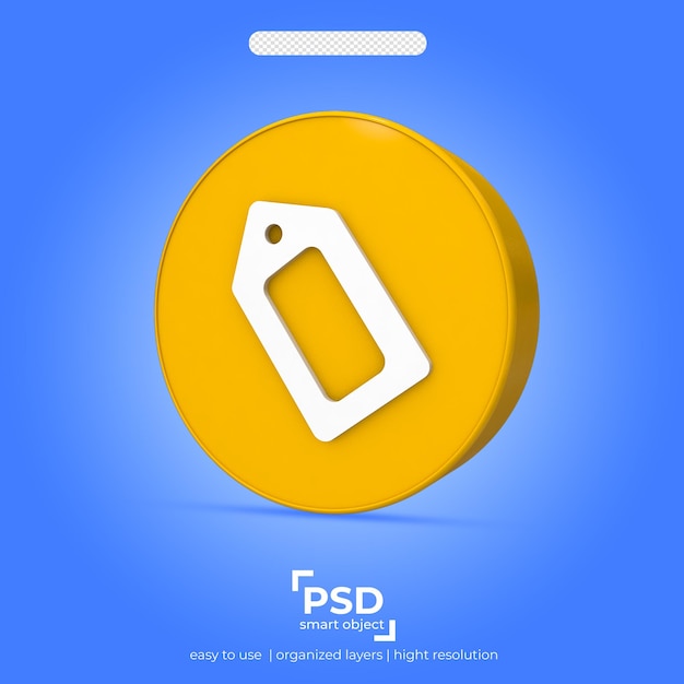 PSD icono de redes sociales 3d ii