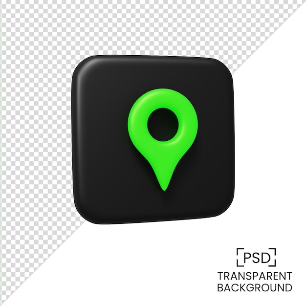 PSD icono de redes sociales 3d render ilustración